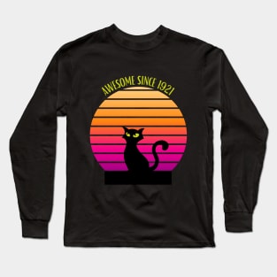 Awesome Cat Since 1921 Long Sleeve T-Shirt